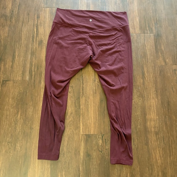 Lululemon lululemon Align High-Rise Maroon Leggings - Picture 2 of 7